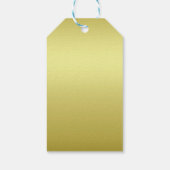 Afstuderen Gold Afstudeerder Calligrafie Return Ha Cadeaulabel (Achterkant)