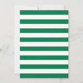 Afstuderen - Gold Black Green White Stripes Kaart (Achterkant)