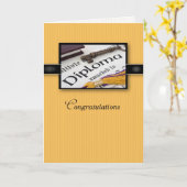 Afstuderen Gold Black Kaart (Gele Bloem)