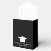 Afstuderen Gold Black Klasse van 2022 Elegant Part Bedankdoosjes (Geopend)