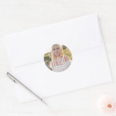 Afstuderen Gold Calligraphy Script Simple Treat Cl Ronde Sticker (Envelop)