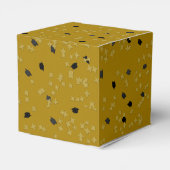 Afstuderen Gold Confetti-Sq Favor Box Bedankdoosjes (Achterkant)
