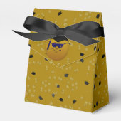 Afstuderen Gold Confetti-Tent Favor Box Bedankdoosjes (Voorkant Zijde)