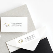 Afstuderen Gold Foil Pet Afstuderen Retouradres Etiket