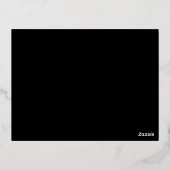 Afstuderen Gold foil-uitnodiging Folie Uitnodiging Briefkaart (Achterkant)