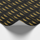 Afstuderen Gold Gift Wrap Cadeaupapier (Hoek)