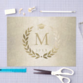 Afstuderen Gold Laurel Wreath Class of 2023 Tissuepapier (Craft)
