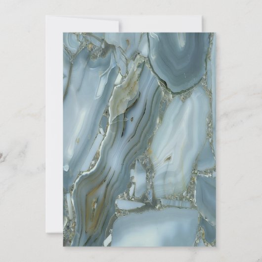 Afstuderen Gold Lijst Pet Marble Graduation Party Kaart (Achterkant)