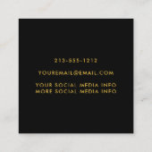 Afstuderen Gold Network (Gold Black) Contactkaartje (Achterkant)