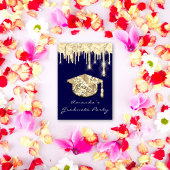 Afstuderen Gold Pet 3D Glam Blue Navy Kaart