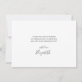 Afstuderen Gold Pet Bedankt Modern Script (Achterkant)