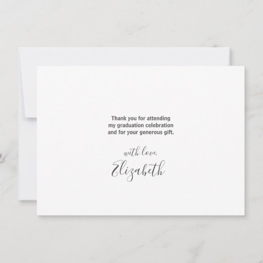 Afstuderen Gold Pet Love & Bedankt Modern Script (Achterkant)