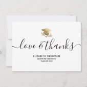 Afstuderen Gold Pet Love & Bedankt Modern Script (Voorkant)