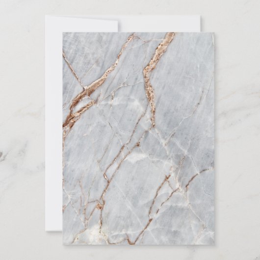 Afstuderen Gold Pet Marble Stone Graduparty Kaart (Achterkant)