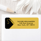 Afstuderen Gold Return-adreslabels Etiket (Insitu)