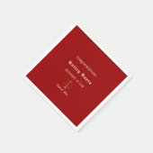 Afstuderen Gold Scales of Justice Red Servet (Hoek)