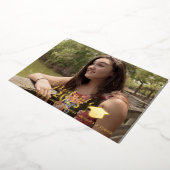 Afstuderen Gold Script - Folie - Foto Folie Uitnodiging (Gedraaid)