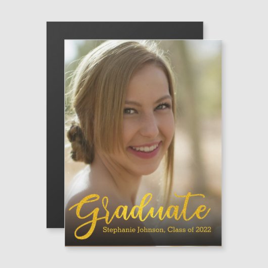 Afstuderen Gold Script Photo Class 2022-Afstuderen (Voorkant / Achterkant)