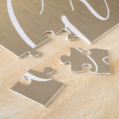 Afstuderen Gold Stylish Script Modern Photo Legpuzzel (Zijkant)