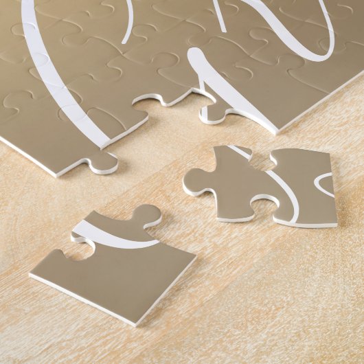 Afstuderen Gold Stylish Script Modern Photo Legpuzzel (Zijkant)