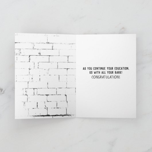 Afstuderen Golden Retriever met Paars Pet Kaart (Binnen)