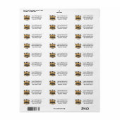 Afstuderen Goldendoodle Dogs Etiket (Full Sheet)