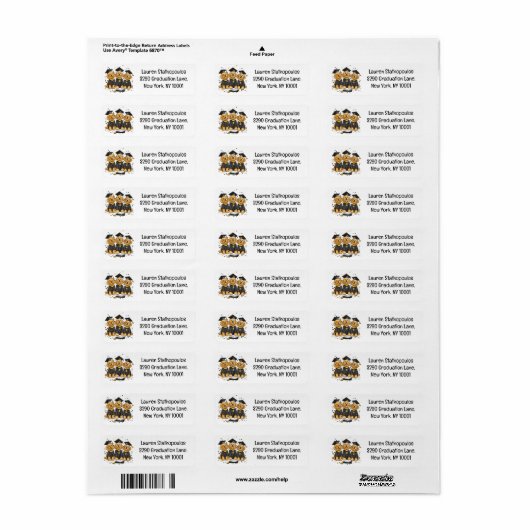 Afstuderen Goldendoodle Dogs Etiket (Full Sheet)