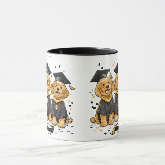 Afstuderen Goldendoodle Dogs Mok (Midden)