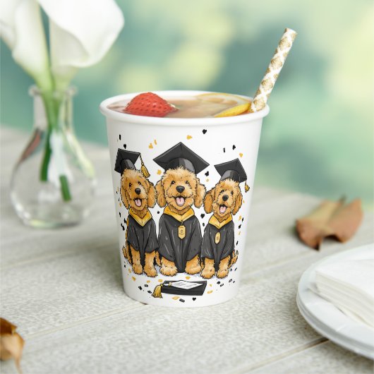 Afstuderen Goldendoodle Dogs Papieren Bekers (Insitu)