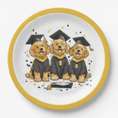 Afstuderen Goldendoodle Dogs Papieren Bordje (Voorkant)