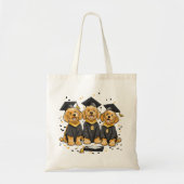 Afstuderen Goldendoodle Dogs Tote Bag (Voorkant)