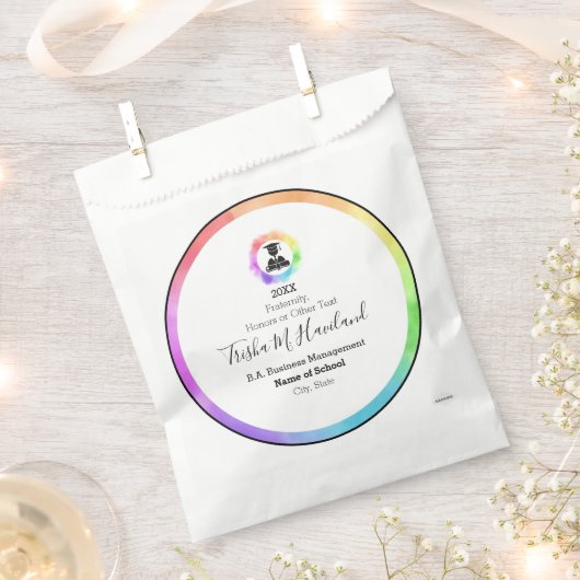 Afstuderen Goodie Bag Waterverven HAMbyWG Bedankzakje (Geknipt)