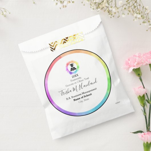 Afstuderen Goodie Bag Waterverven HAMbyWG Bedankzakje (Gezegeld)