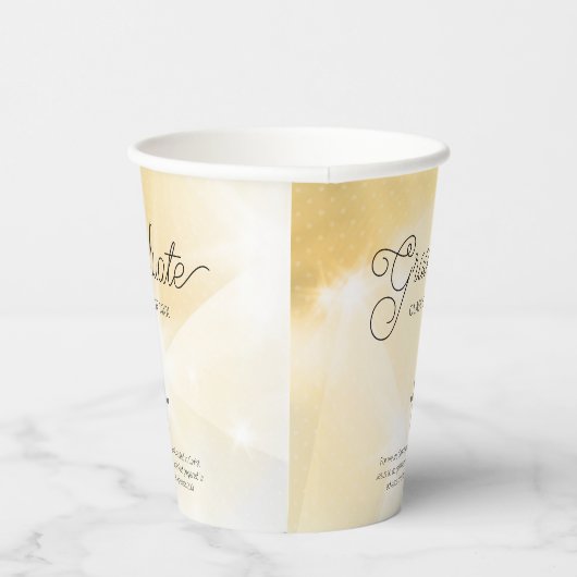 Afstuderen goud Abstract met bijbelversie Papieren Bekers (Rechts)