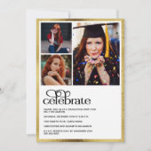 Afstuderen Goud Afstuderen Foto Kaart (Voorkant)