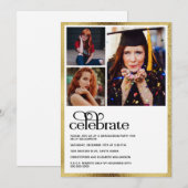 Afstuderen Goud Afstuderen Foto Kaart (Voorkant / Achterkant)