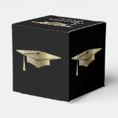 Afstuderen Goud Pet Afstudeerder Party Gast Bedankdoosjes (Achterkant)