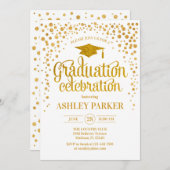Afstuderen - Goud Wit Kaart (Voorkant / Achterkant)