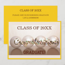 Afstuderen Gouden Gefeliciteerd met de Afstuderen Kaart