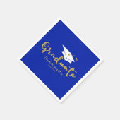 Afstuderen Gouden Kalligrafie Afstudeerder Pet Afs Servet (Hoek)