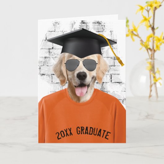 afstuderen gouden rekwisiet kaart (Gele Bloem)