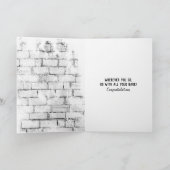 afstuderen gouden rugleuning groene t-shirt kaart (Binnen)