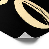 Afstuderen gouden script | Elegant 3 foto aandenke Poster (Hoek)