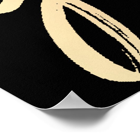 Afstuderen gouden script | Elegant 3 foto aandenke Poster (Hoek)