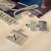 Afstuderen gouden script | Elegant Afstudeerder fo Legpuzzel (Zijkant)