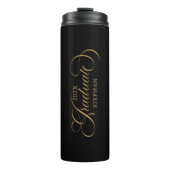 Afstuderen gouden scripttypografie thermosbeker (Voorkant)