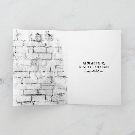 afstuderen gouden T-shirt voor het oprolmechanisme Kaart (Binnen)