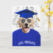 afstuderen gouden T-shirt voor het oprolmechanisme Kaart (Gele Bloem)