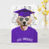 afstuderen gouden T-shirt voor het oprolmechanisme Kaart (Gele Bloem)