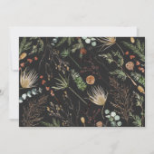 Afstuderen goudfoto waterverf botanische florale  aankondiging (Achterkant)